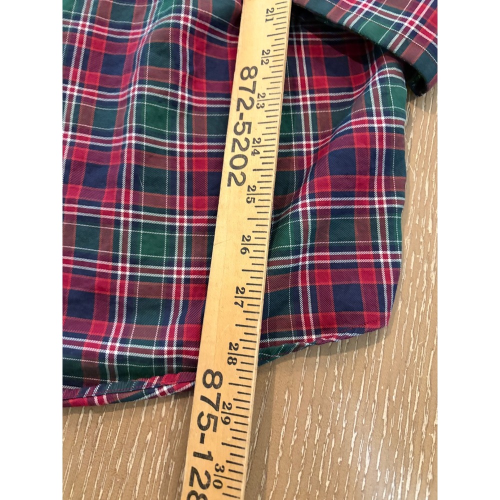 Daniel Cremieux Classics Men's XL Tailored Fit Red Green Tartan Plaid Shirt - Picture 5 of 7